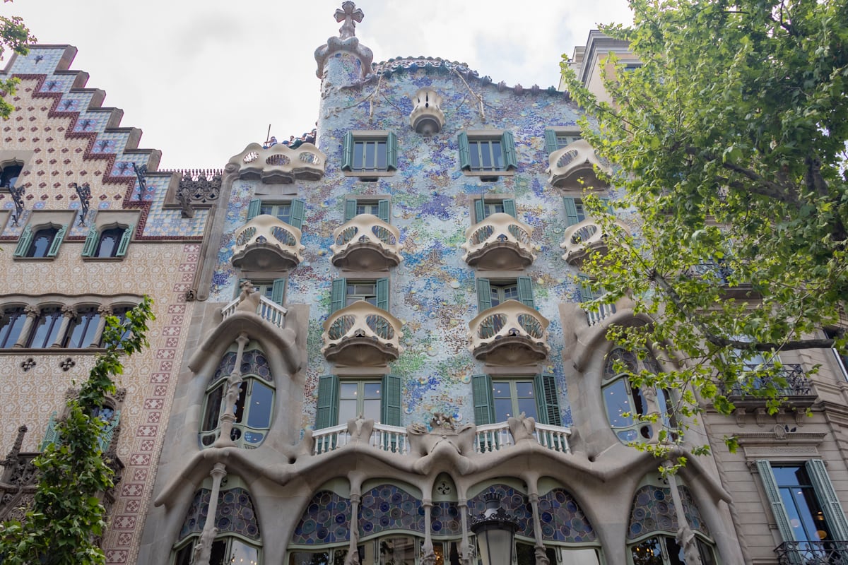 Façade de la Casa Batllo à Barcelone