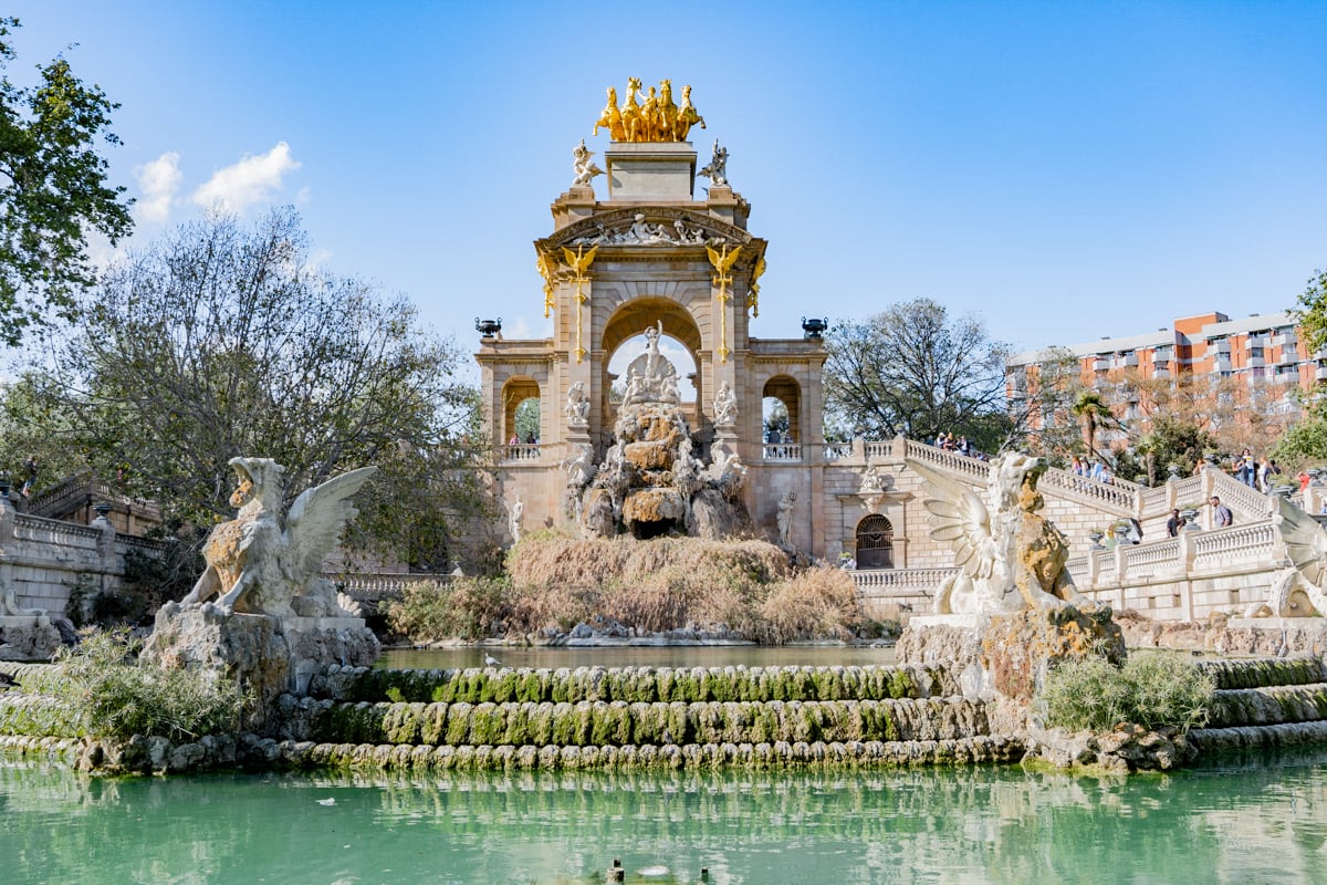 Fontaine du parc de la Ciutadella à Barcelone