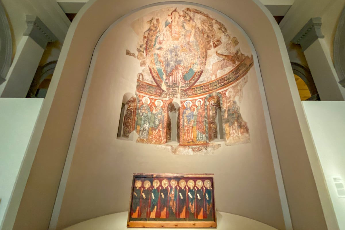Fresque d'autel au MNAC de Barcelone
