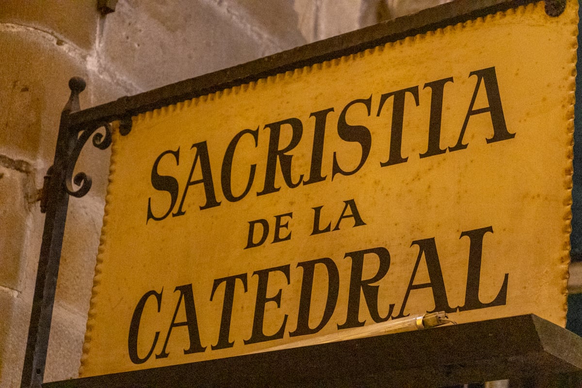 Sacristie de la Cathédrale de Barcelone