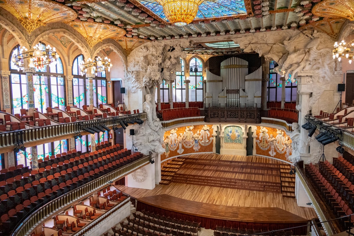 Salle de concert du Palais de la Musique Catalane