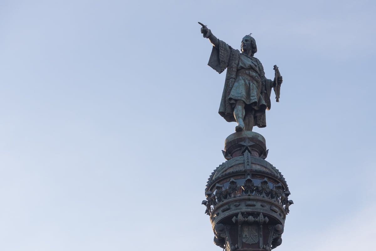 Statue de Christophe Colomb à Barcelone