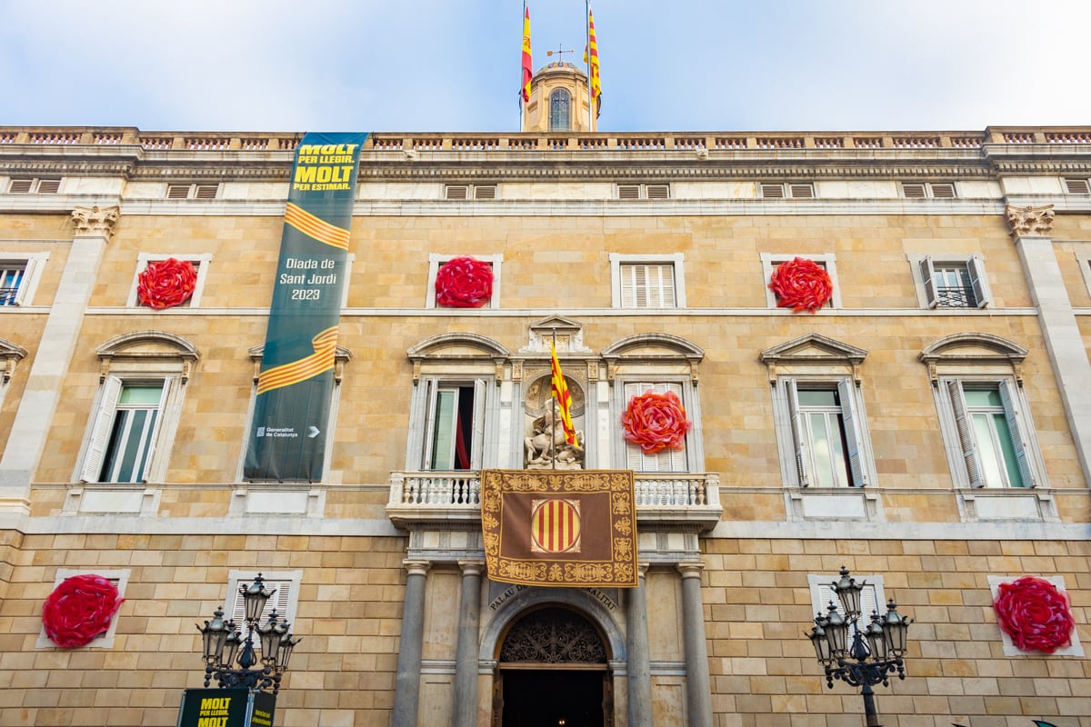 Décoration de bâtiment de la Sant Jordi de Barcelone