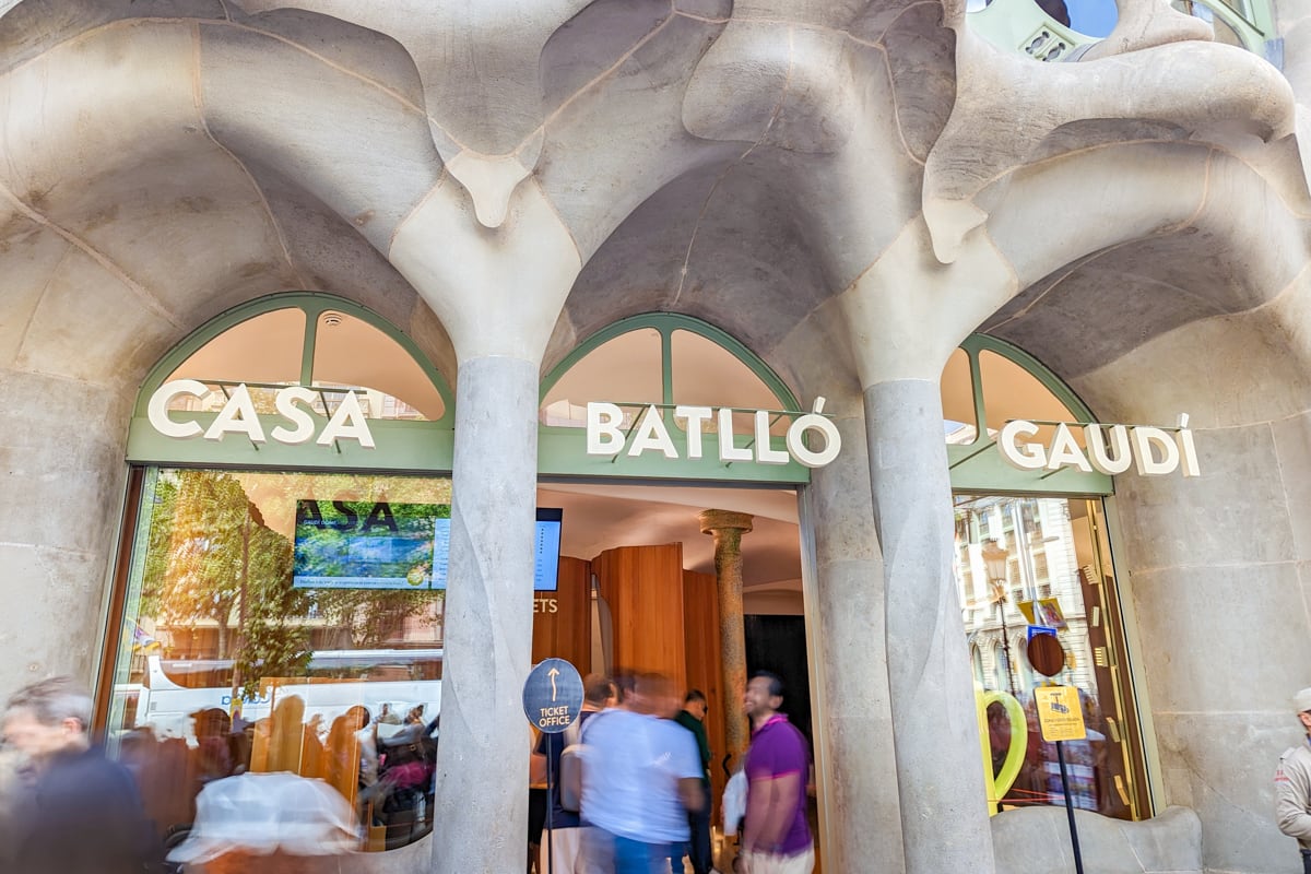 Entrée de la Casa Batlló de Barcelone