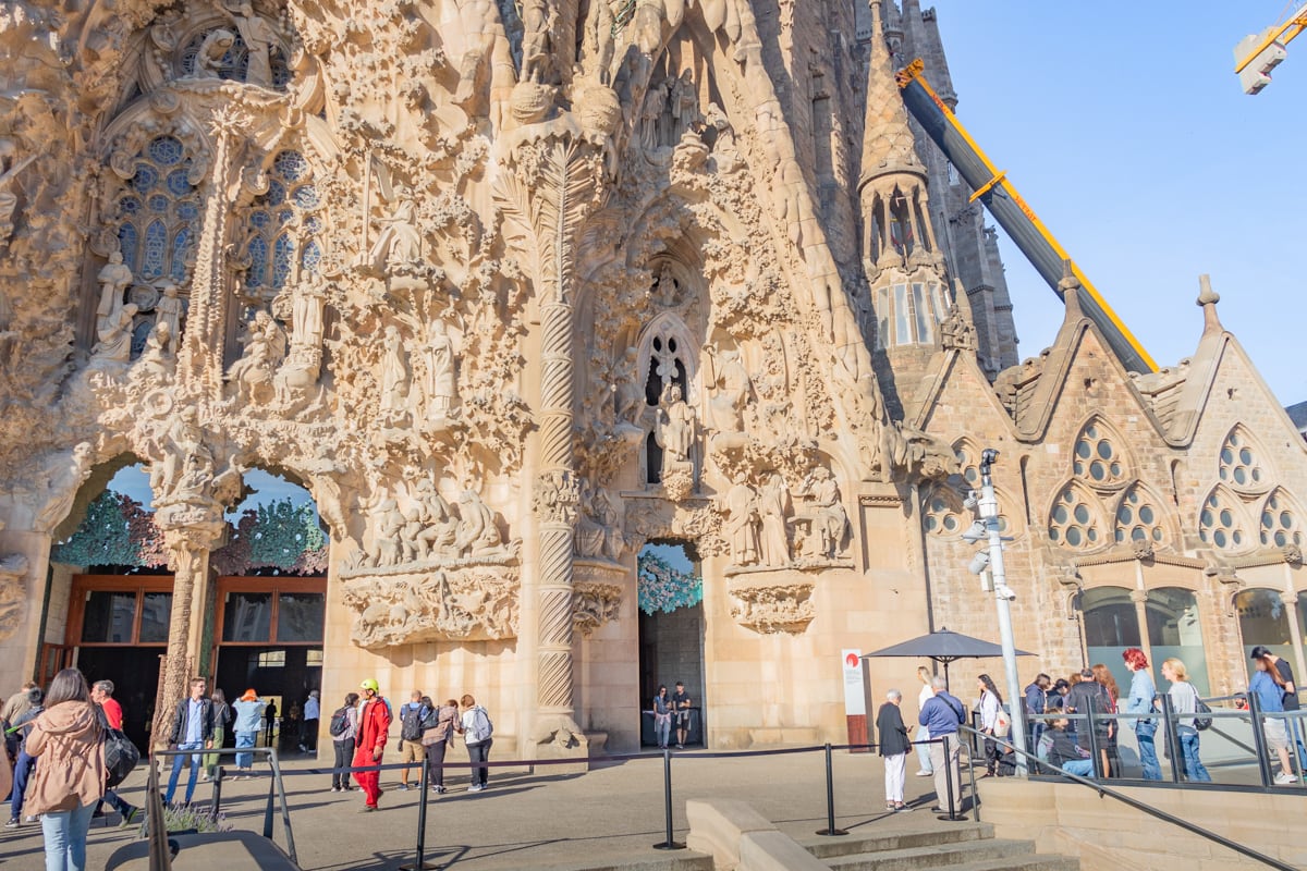 Entrée de la Sagrada Familia de Barcelone
