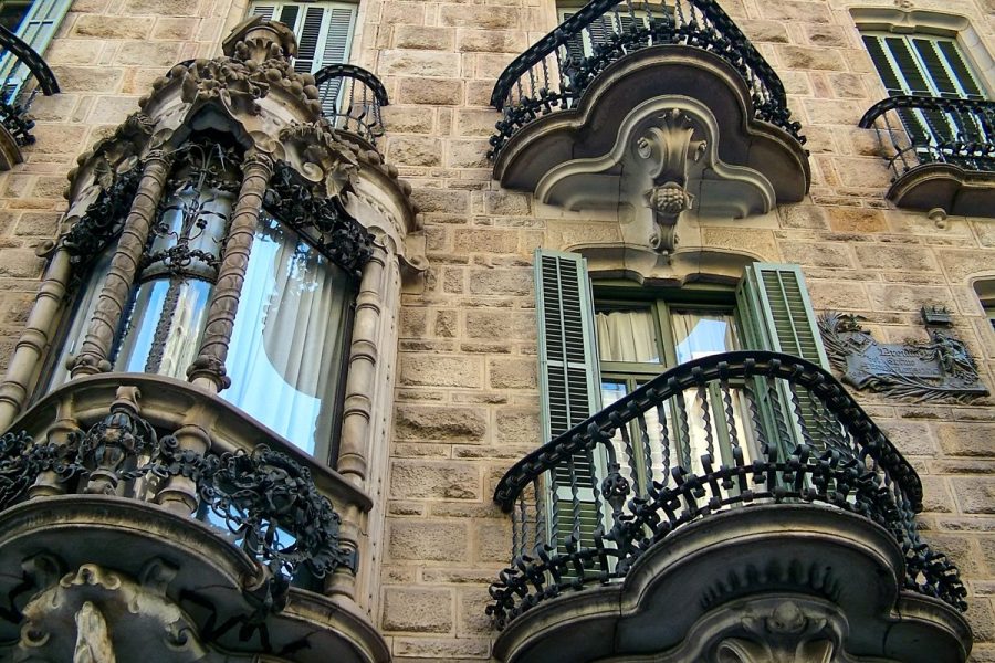 Balcons Casa Calvet à Barcelone